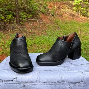 A.S.98 Genuine Leather Shoes/ Oxford/ Zip-Up Bootie Jet Black